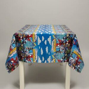 Spider-Man & Friends Happy Birthday Plastic Tablecloth 54" x 108" Party Decor 4p